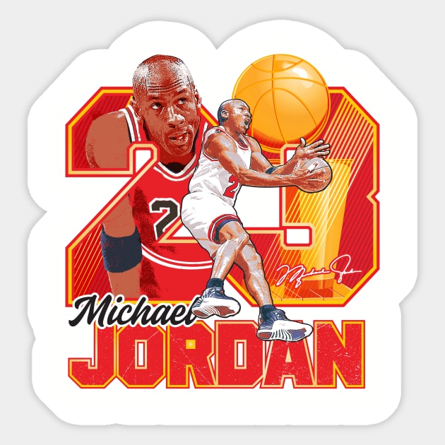 Michael Jordan Tee T-shirt Sticker by goderslim